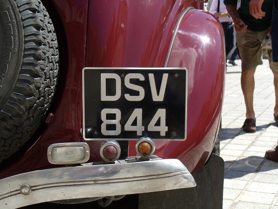 united kingdom license plate