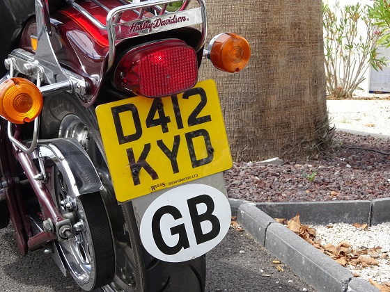 united kingdom license plate