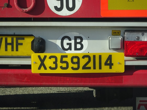 united kingdom license plate