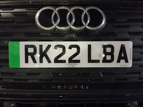 united kingdom license plate