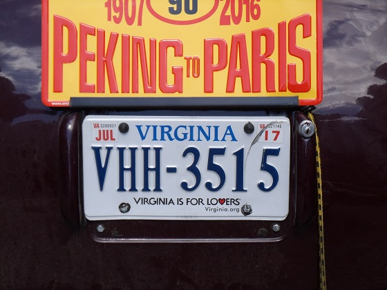 united states virginia license plate