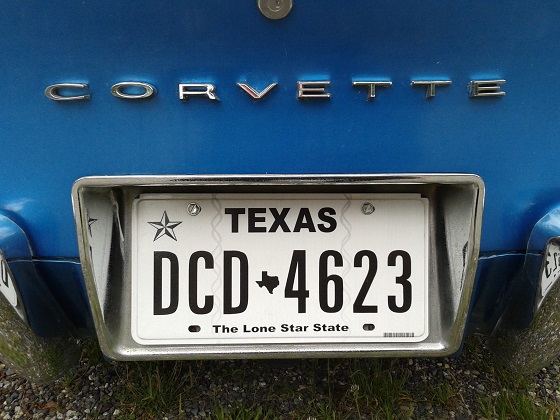 united states texas license plate