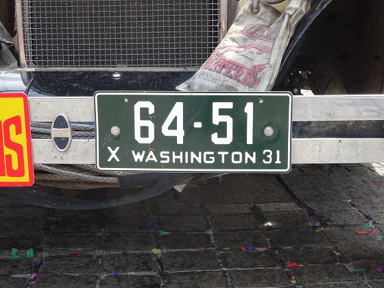 united states washington license plate