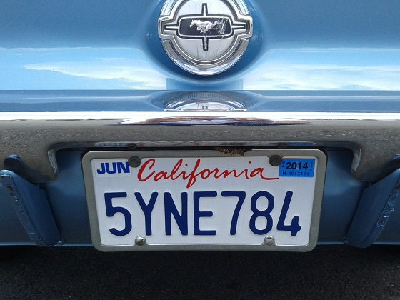 united states california license plate