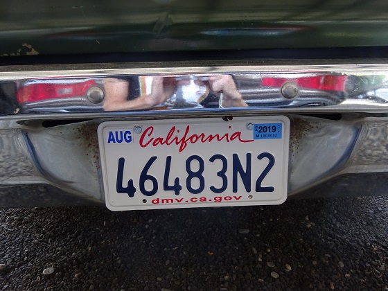 united states california license plate