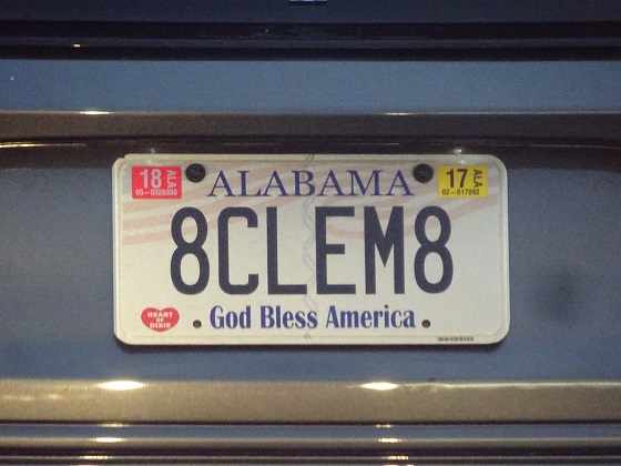united states alabama license plate