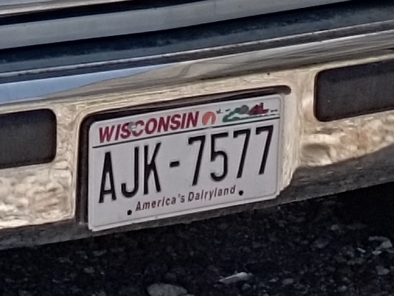 united states wisconsin license plate