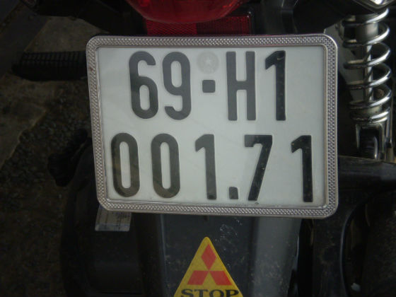 vietnam licence plate